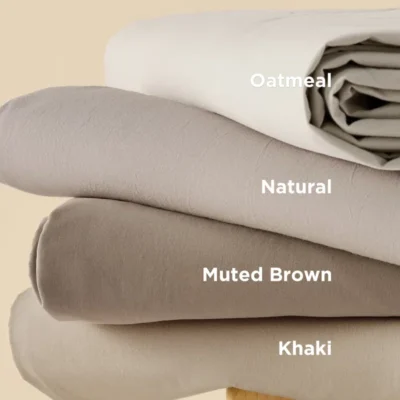 Washed Cotton Duvet Cover Set for All-Season Comfort