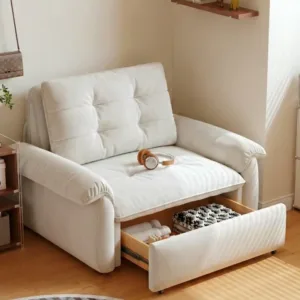 Electric Sofa Bed for Small Spaces with Modern Power Recline