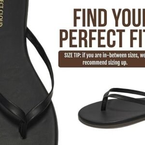 Women’s Lightweight Memory Foam Flip Flops with Non-Slip Sole