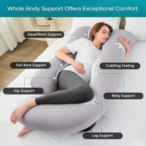 U-Shaped Full Body Support Pillow for Comfortable Sleep