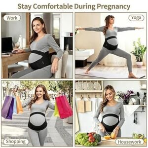 Adjustable 3-in-1 Belly Support Band for Back, Hip and Pelvic Comfort