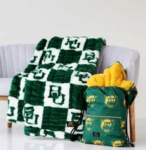 Hooded Stadium Everywhere Blanket with Team Colors