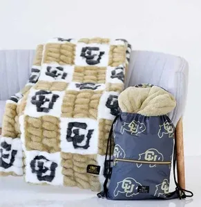 Ultra Soft Hooded Stadium Blanket for Game Day Comfort
