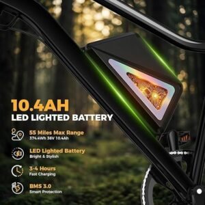 High-Performance Adult Electric Bike with 1500W/1000W Peak Motor and Removable Battery