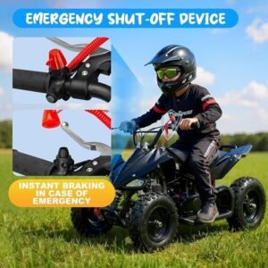50cc Kids Gas ATV 2-Stroke 4-Wheeler with Safety Features
