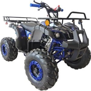 Upgraded 125cc Gas ATV Quad with Reverse, LED Lights and Big Tires