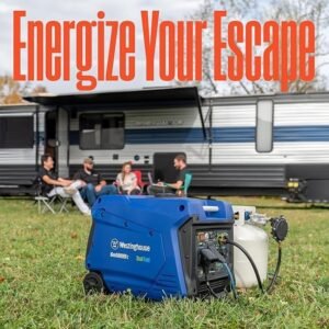 5000 Peak Watt Super Quiet Dual Fuel Portable Inverter Generator with Remote Start and CO Sensor