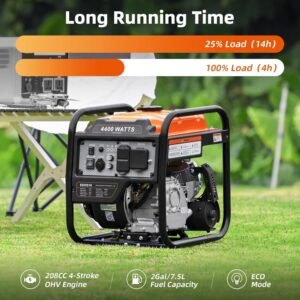 4400-Watt Portable Inverter Generator for Quiet RV and Home Power