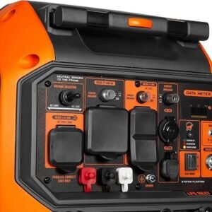 6800-Watt Dual Fuel RV-Ready Electric Start Inverter Generator with Quiet Operation and CO Monitoring