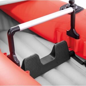 Inflatable Single-Person Kayak Set for Fishing and Recreation with Paddle and Pump